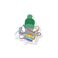 Sticker - Rainbow Crochet Octopus
