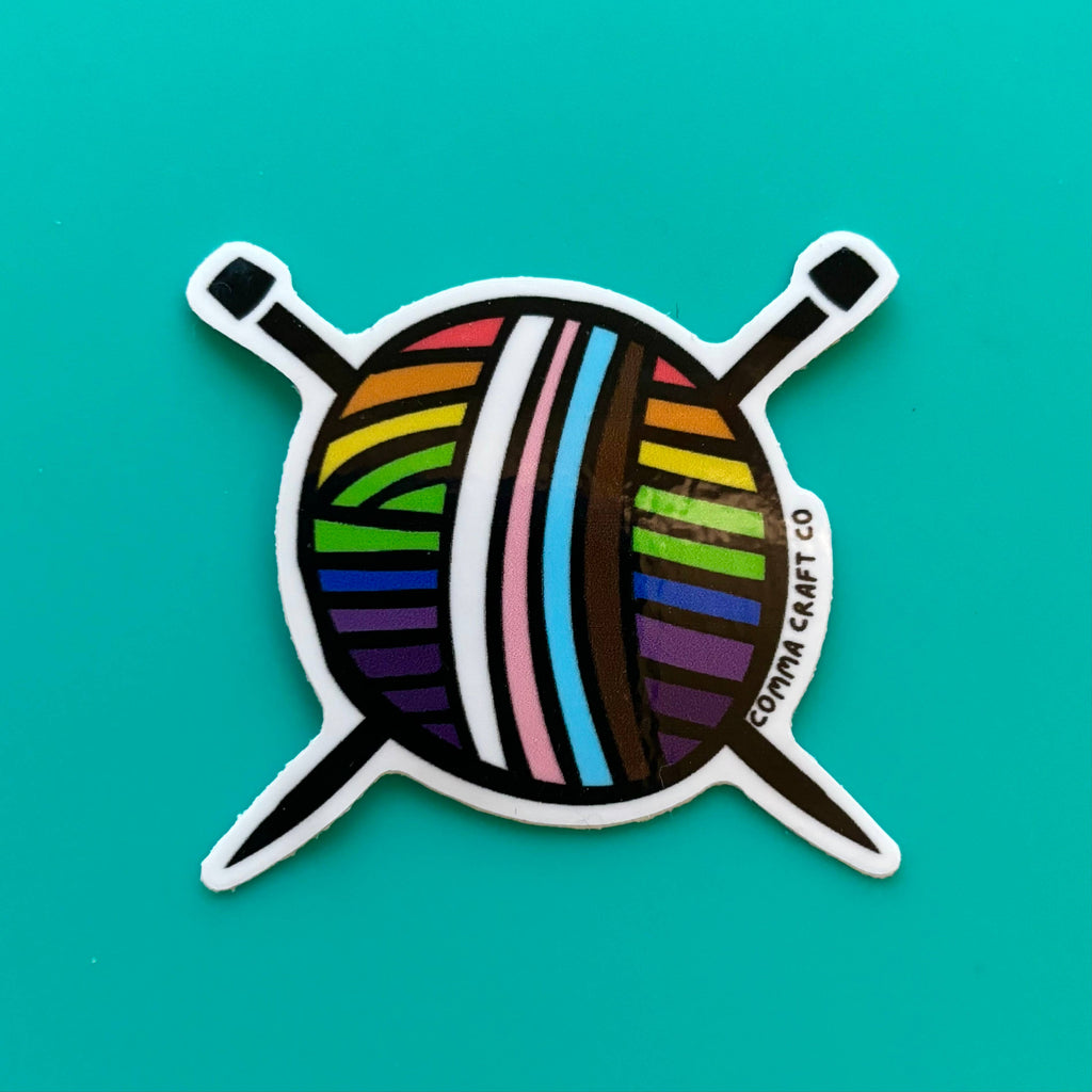 Sticker - Intersectional Pride Queer Knitting