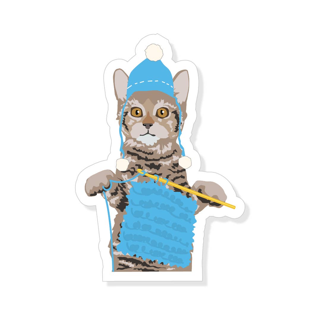 Sticker - Crochet Cat