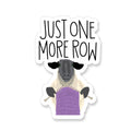 Sticker - Just One More Row Knitting Sheep