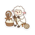 Sticker - Happy Sheep Yarn Spinner