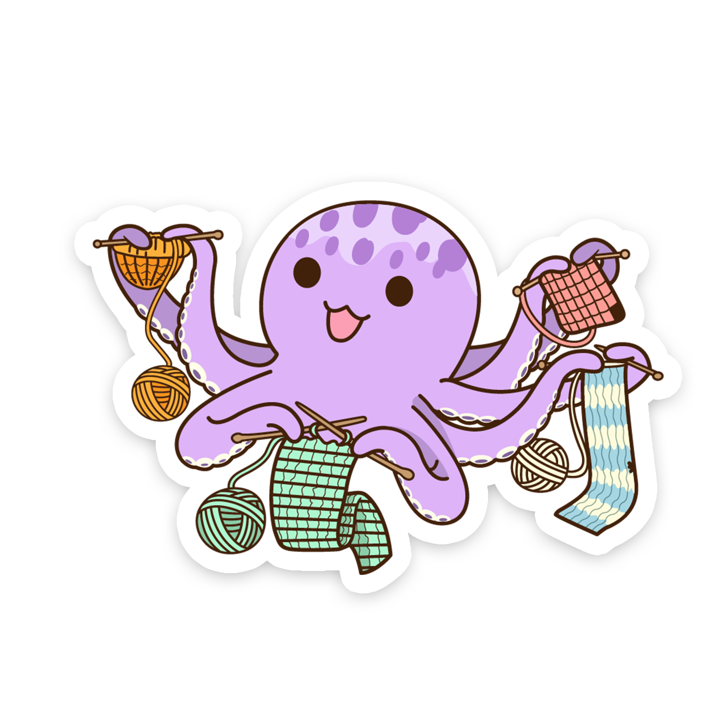 Sticker - Multitasking Octopus