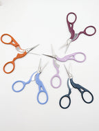 Scissors - Embroidery Colorful Stork