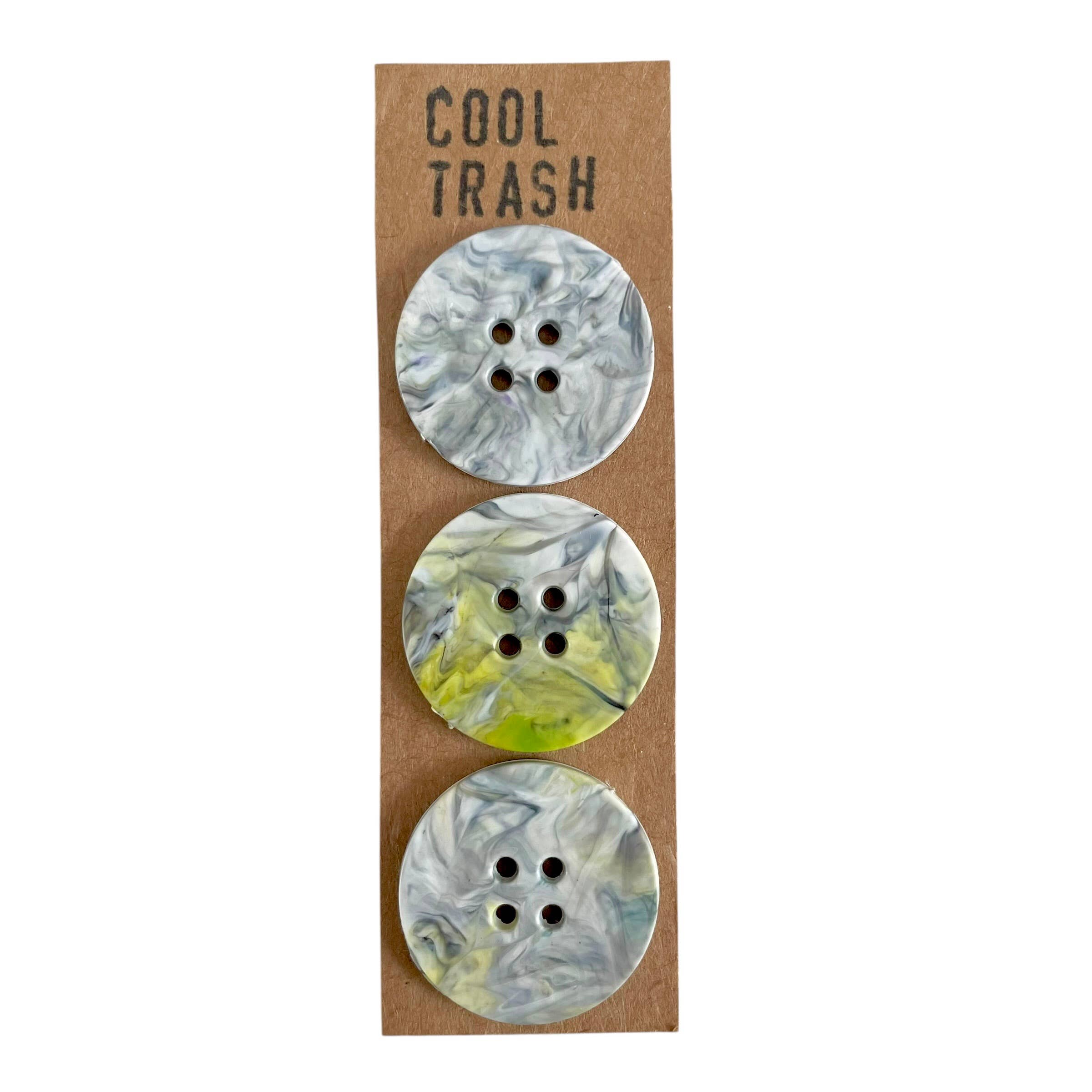 Recycled Plastic Buttons Set by Cool Trash