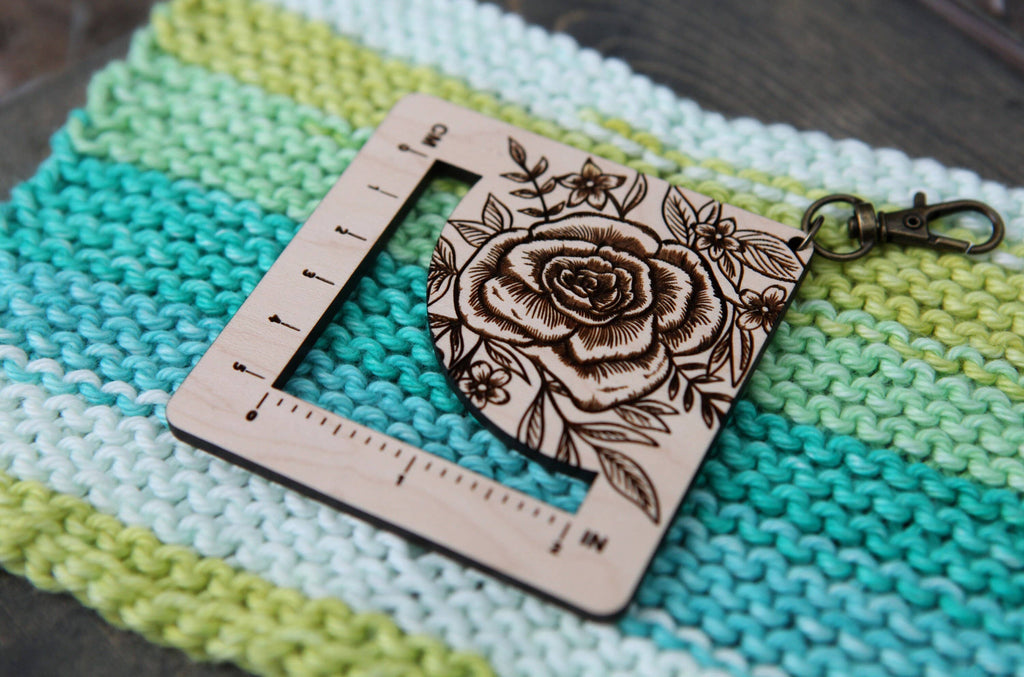 Gauge Ruler with Bronze Clasp