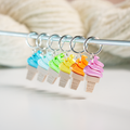 Stitch Markers - Twisty Freeze