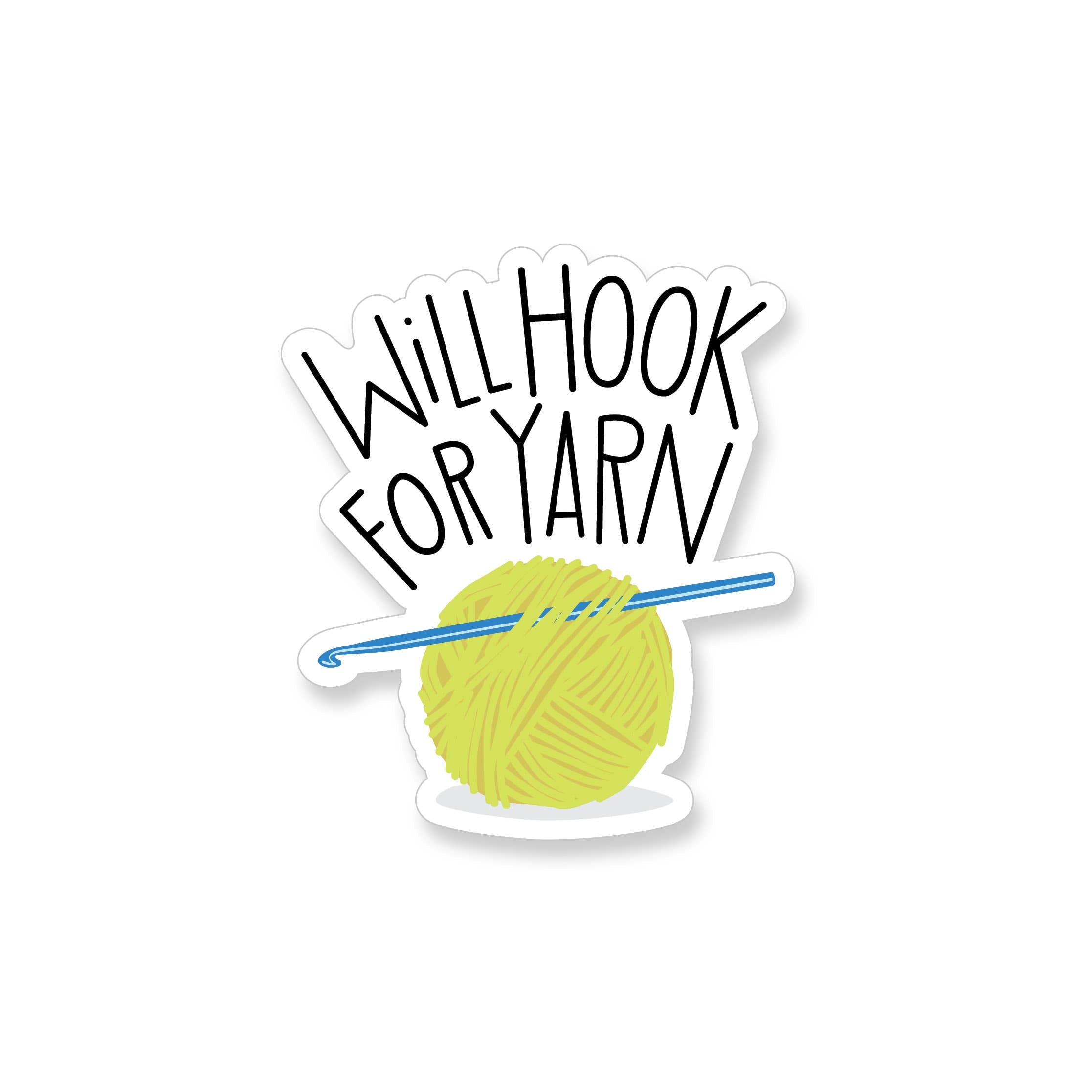 Sticker - Will Hook for Yarn