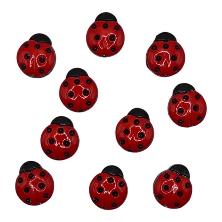 Buttons - Ladybugs