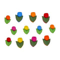 Buttons - Tulips