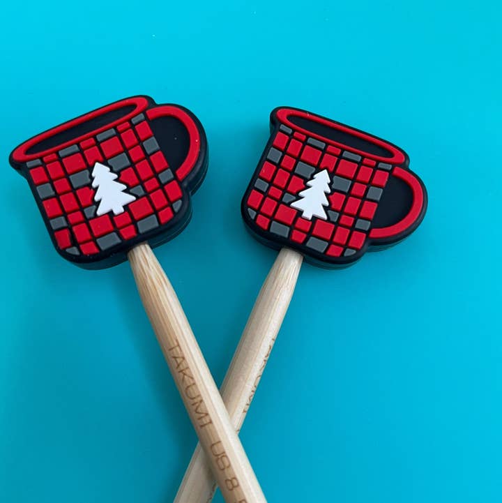 Point Protectors - Christmas Tree Red Plaid Mug