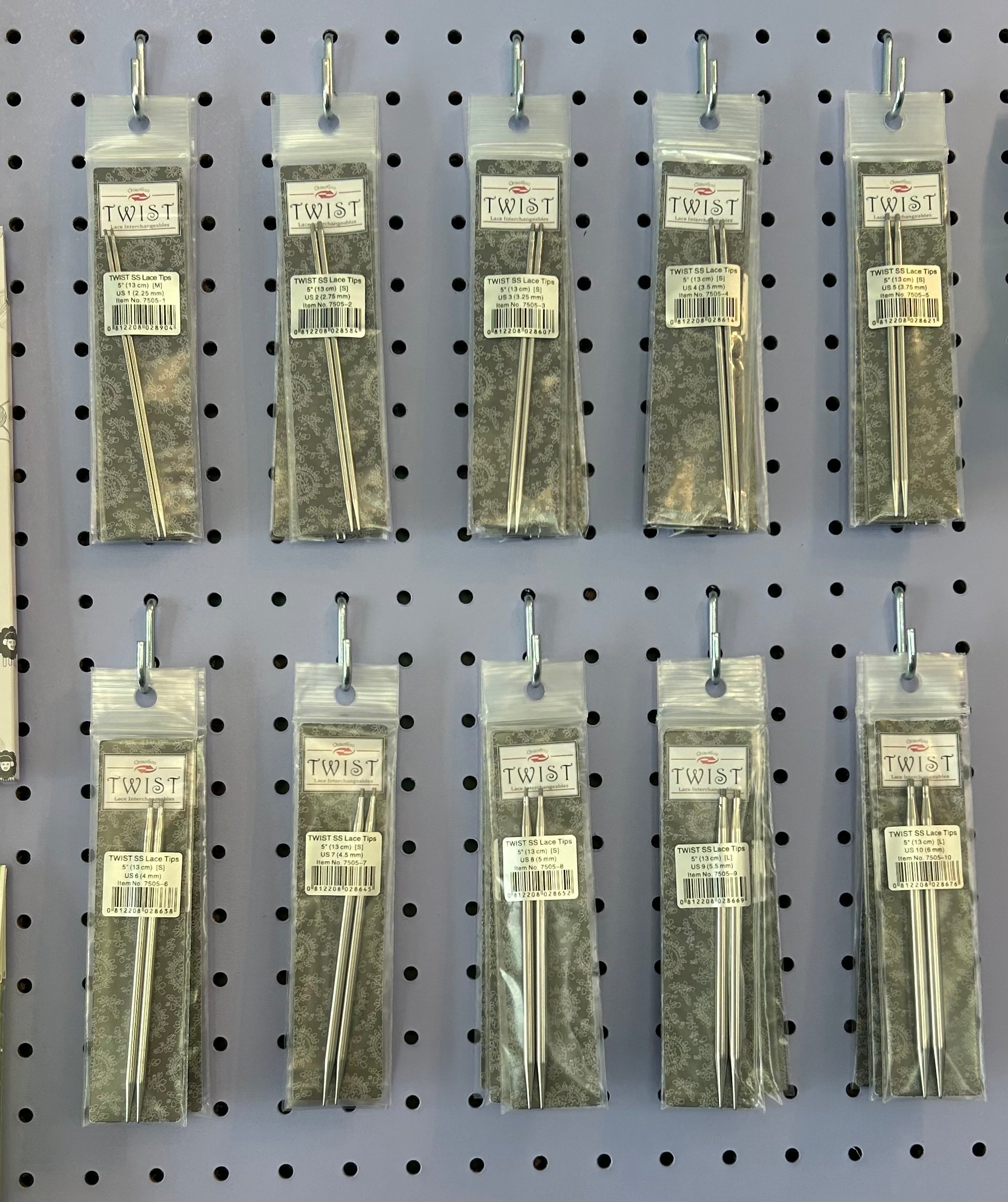 ChiaoGoo - Twist SS Lace 5" Tips (Interchangeable)