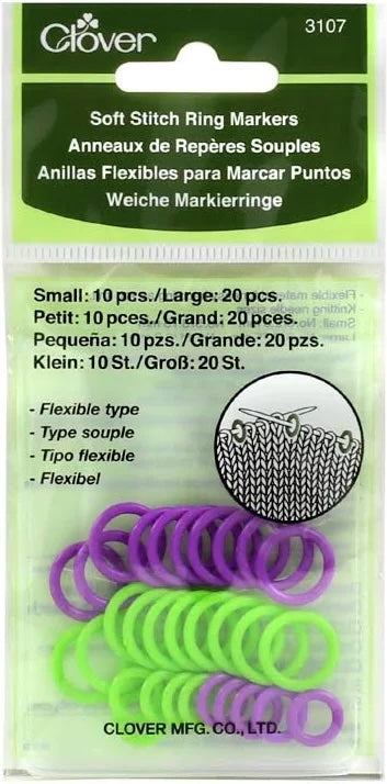 Clover - Soft Stitch Ring Markers