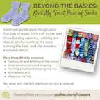 Class: Knit My First Pair of Socks - 3 Sessions on Sundays 10am-12pm (Oct 4, Oct 11, and Oct 25)