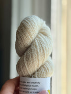 Natural colored yarn in natural light