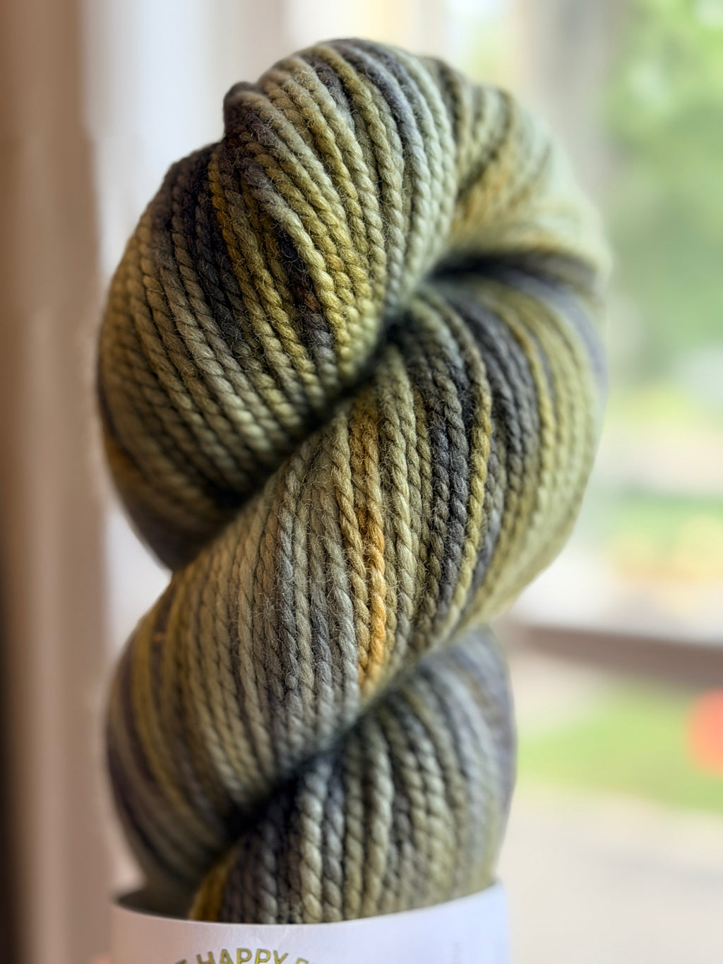 Variegated yarn in natural light