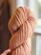 Beige yarn in natural light