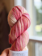 Variegated yarn in natural light