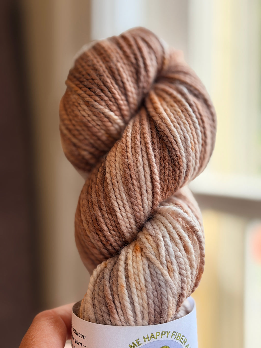 Variegated yarn in natural light