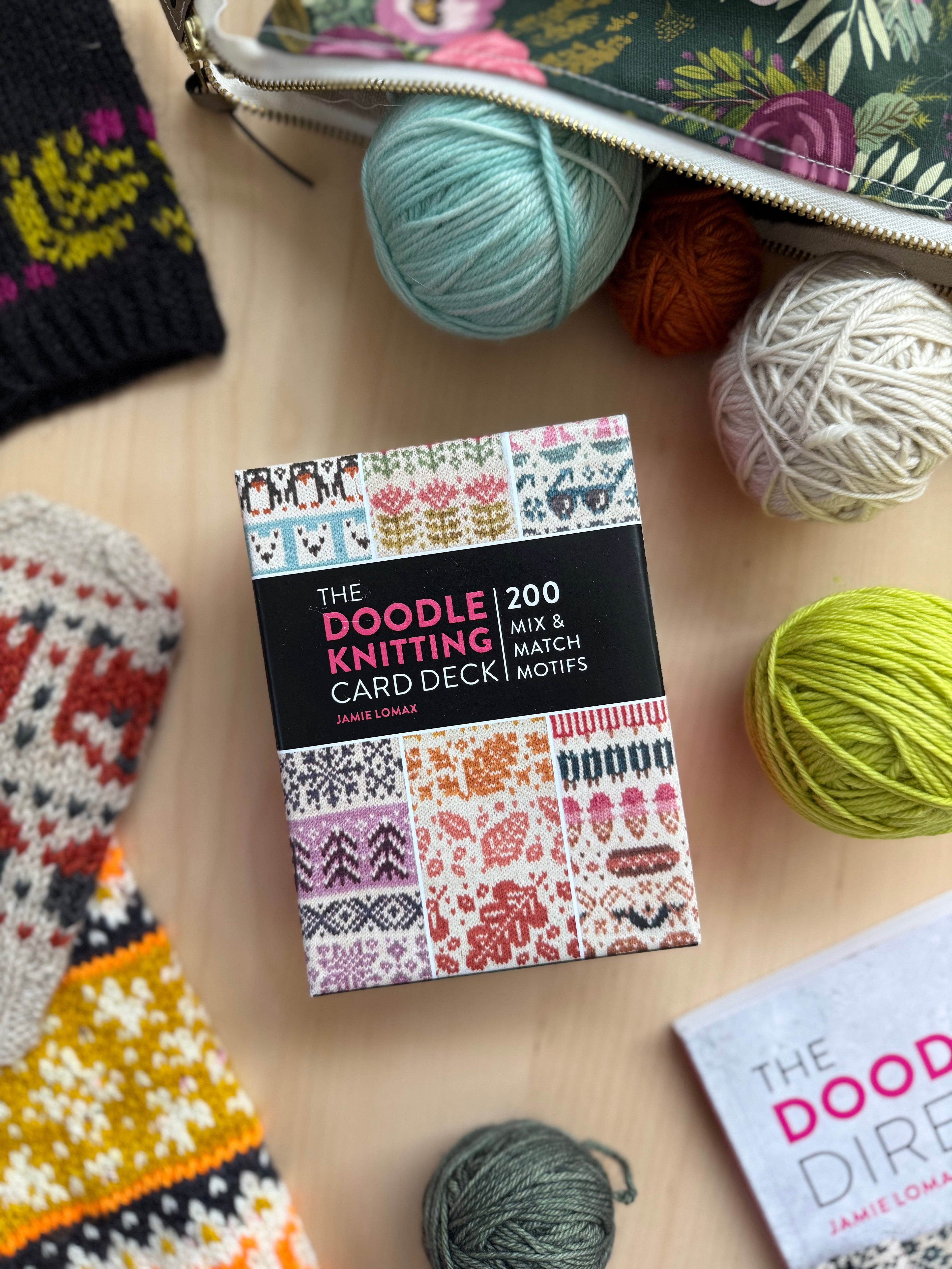 The Doodle Knitting Card Deck: 200 Mix and Match Motifs