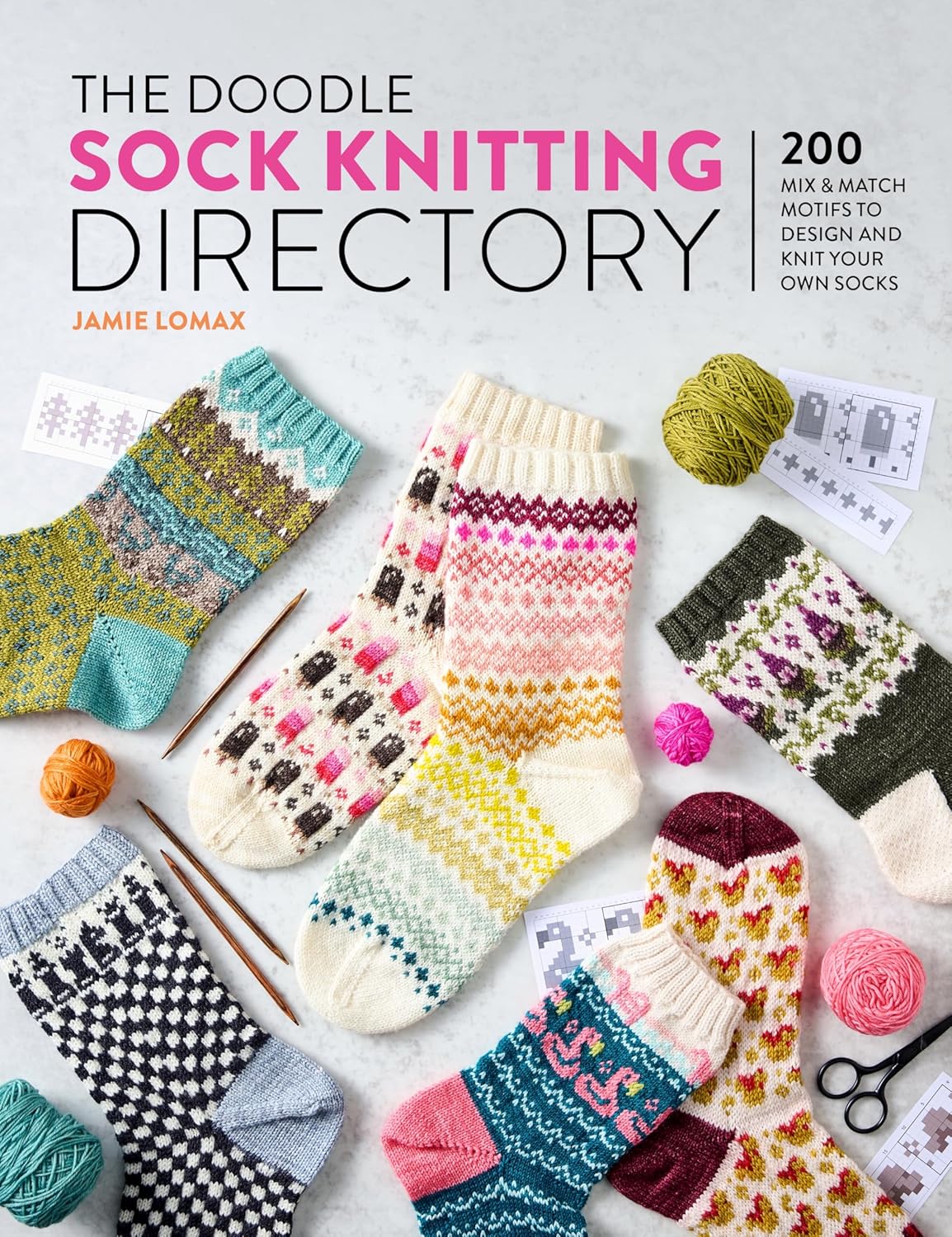 Pre-Order - The Doodle Sock Knitting Directory: 200 Mix & Match Motifs to Design and Knit Your Own Socks