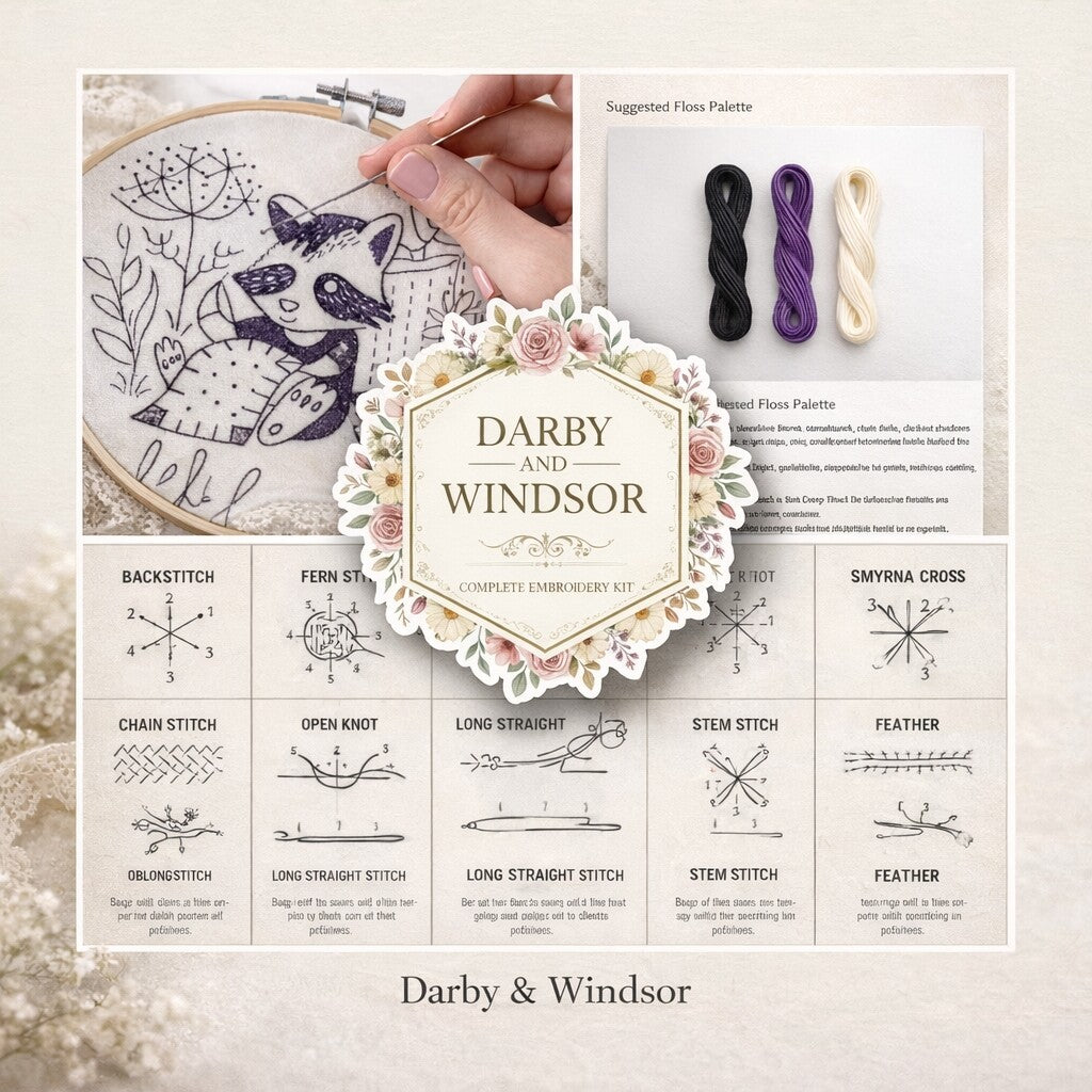 Darby & Windsor - Food Themed Embroidery Kits