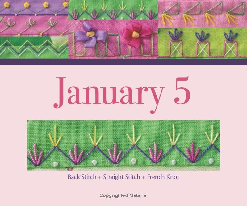 Embroidery Combinations Perpetual Calendar