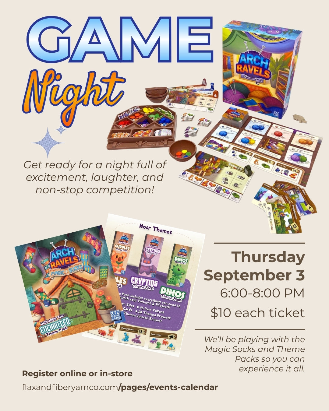 Game Night: Arch Ravels and Expansion Packs!