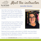 Class: Upcycle Knitting Needle Jewelry with Bur Oak Studio (July 28 6-8pm)
