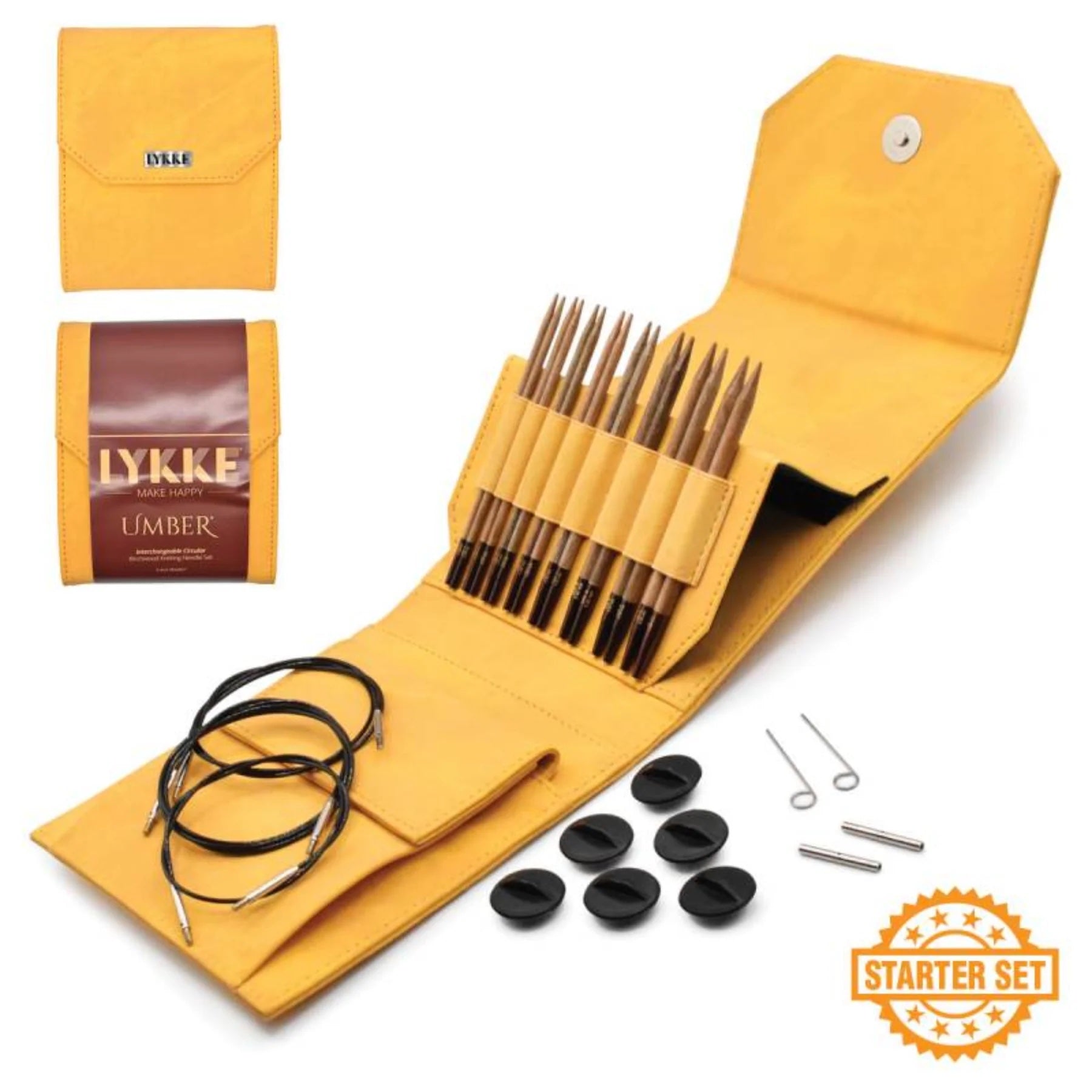 Lykke - UMBER 5" Interchangeable Needle Starter Set