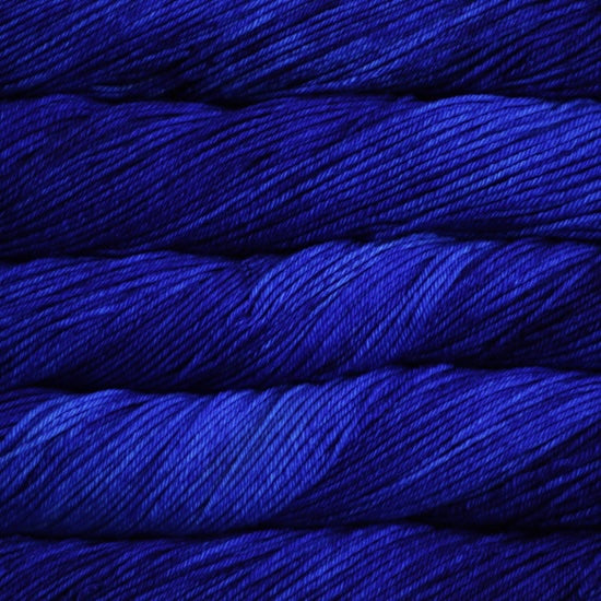 Close up of Malabrigo Rios Matisse Blue