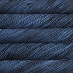 Close up of Malabrigo Rios Azul Profoundo