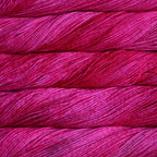 Close up of Malabrigo Rios Fuscia