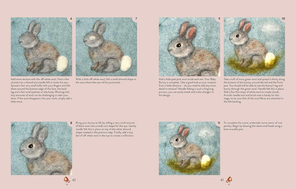 Needle Felting Art: 12 mixed-media woodland projects to paint and sew