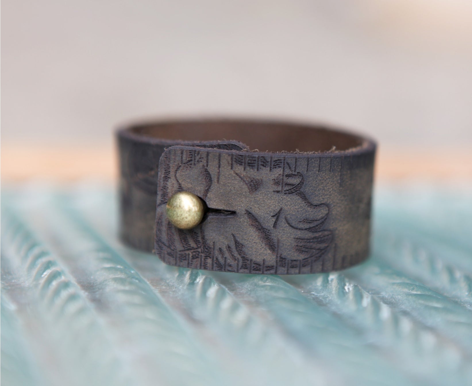 Leather Ruler Cuff