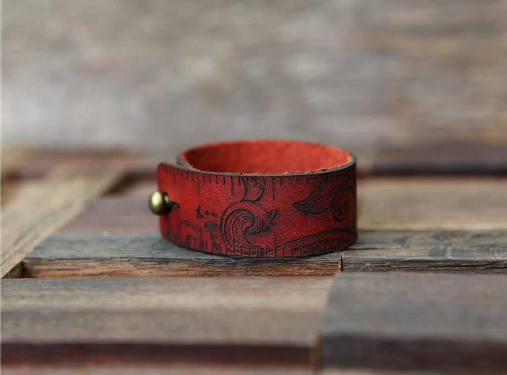 Leather Ruler Cuff