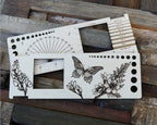 2" Gauge Swatch Ruler, Needle, Twist, Yarn Gauge