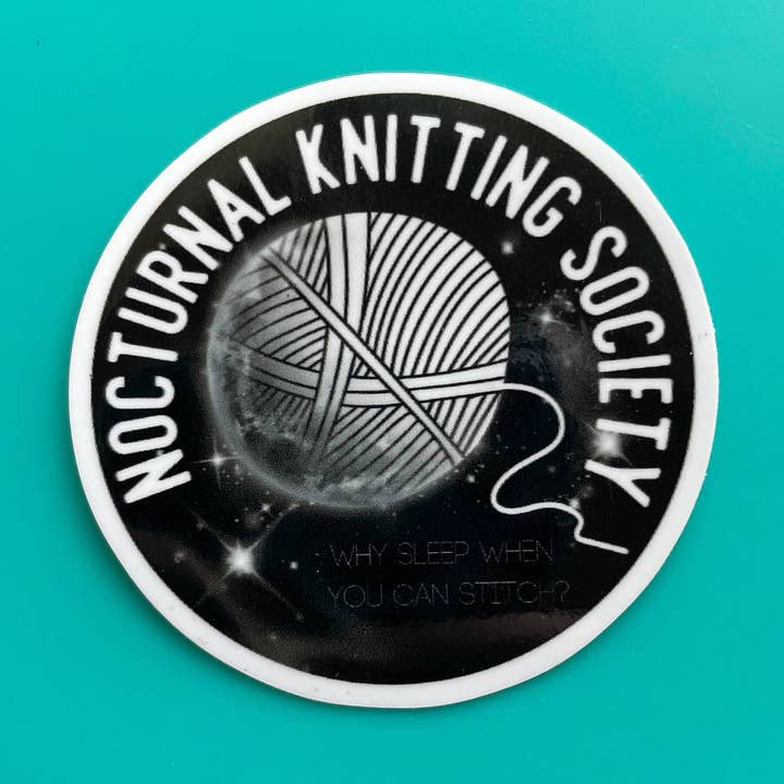 Sticker - Nocturnal Knitting Society