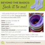 Class: Sock Machine Magic – From Tube to Finished Socks (Sunday, Oct 18; 12-2pm)