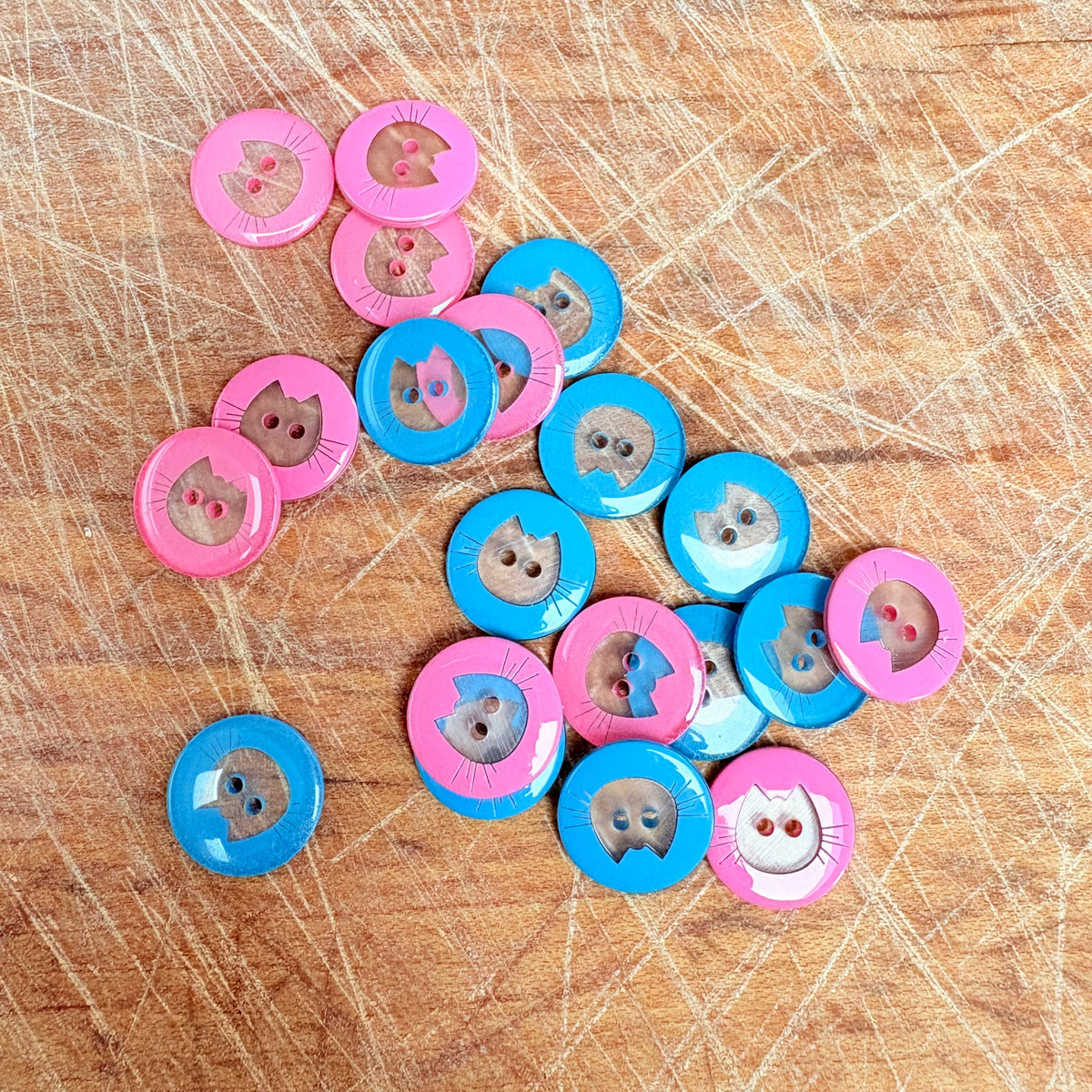 Button Company - Pink Cat Button