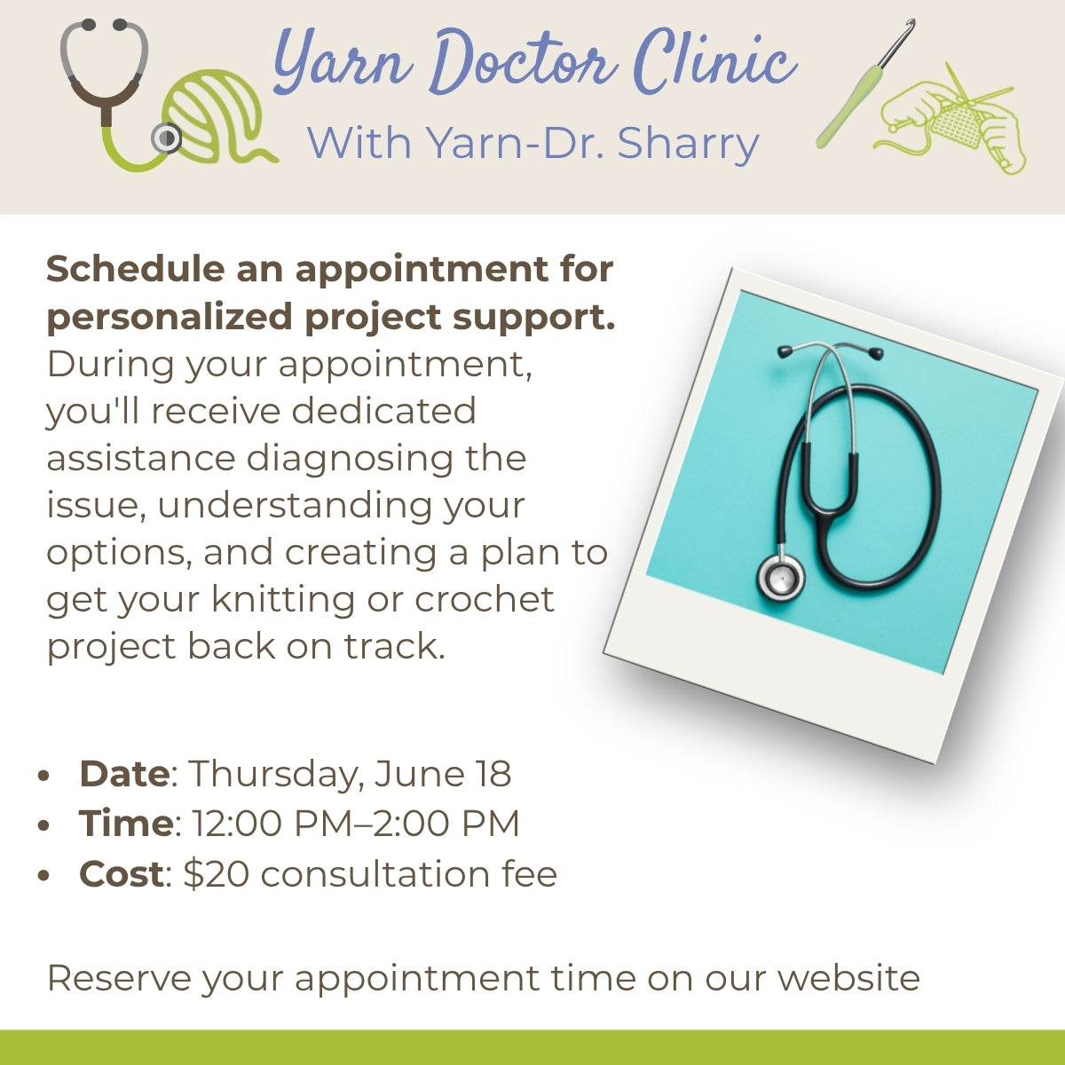 Yarn Doctor Clinic: Get Help with Your Project