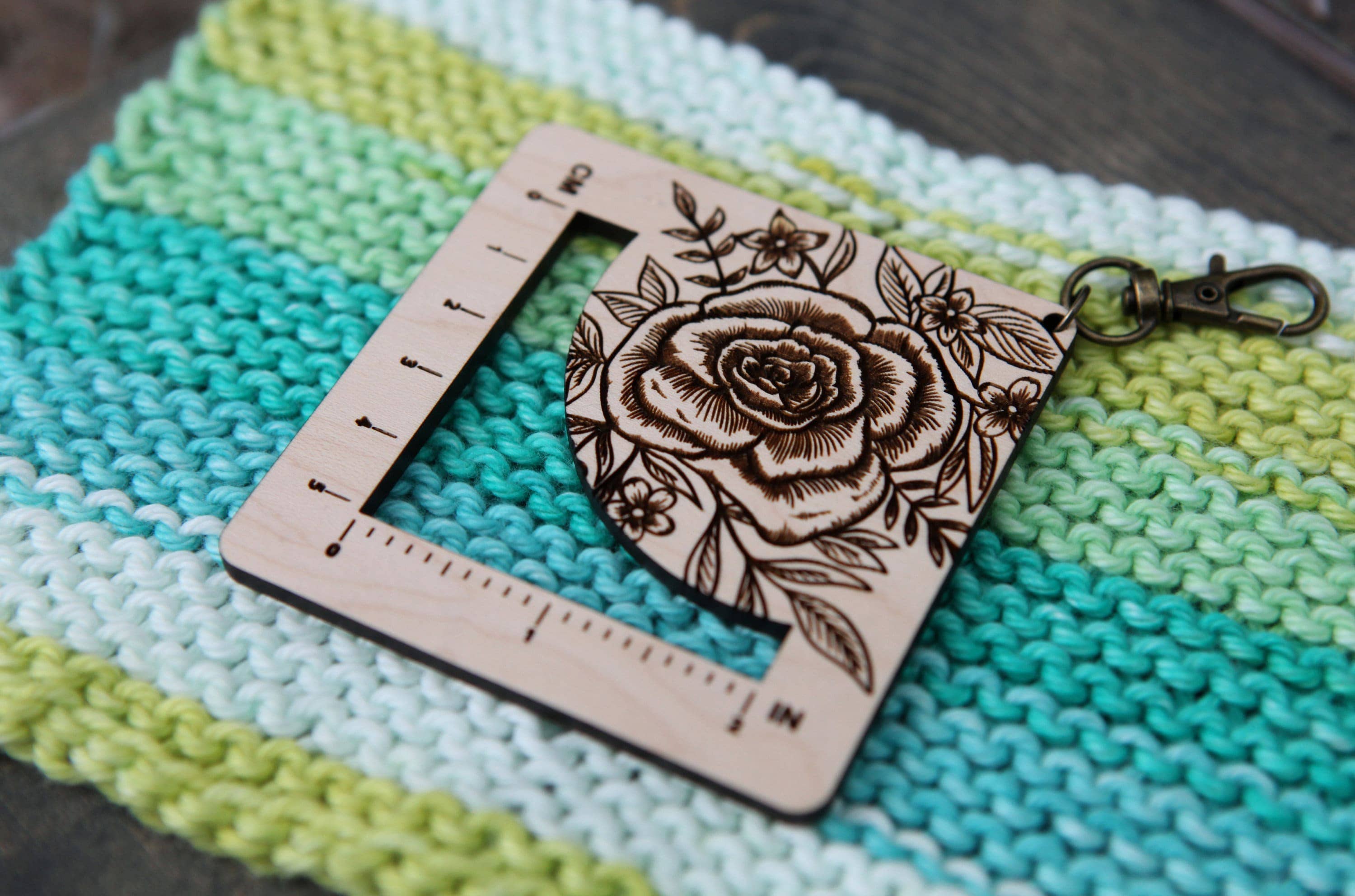 Gauge Ruler with Bronze Clasp