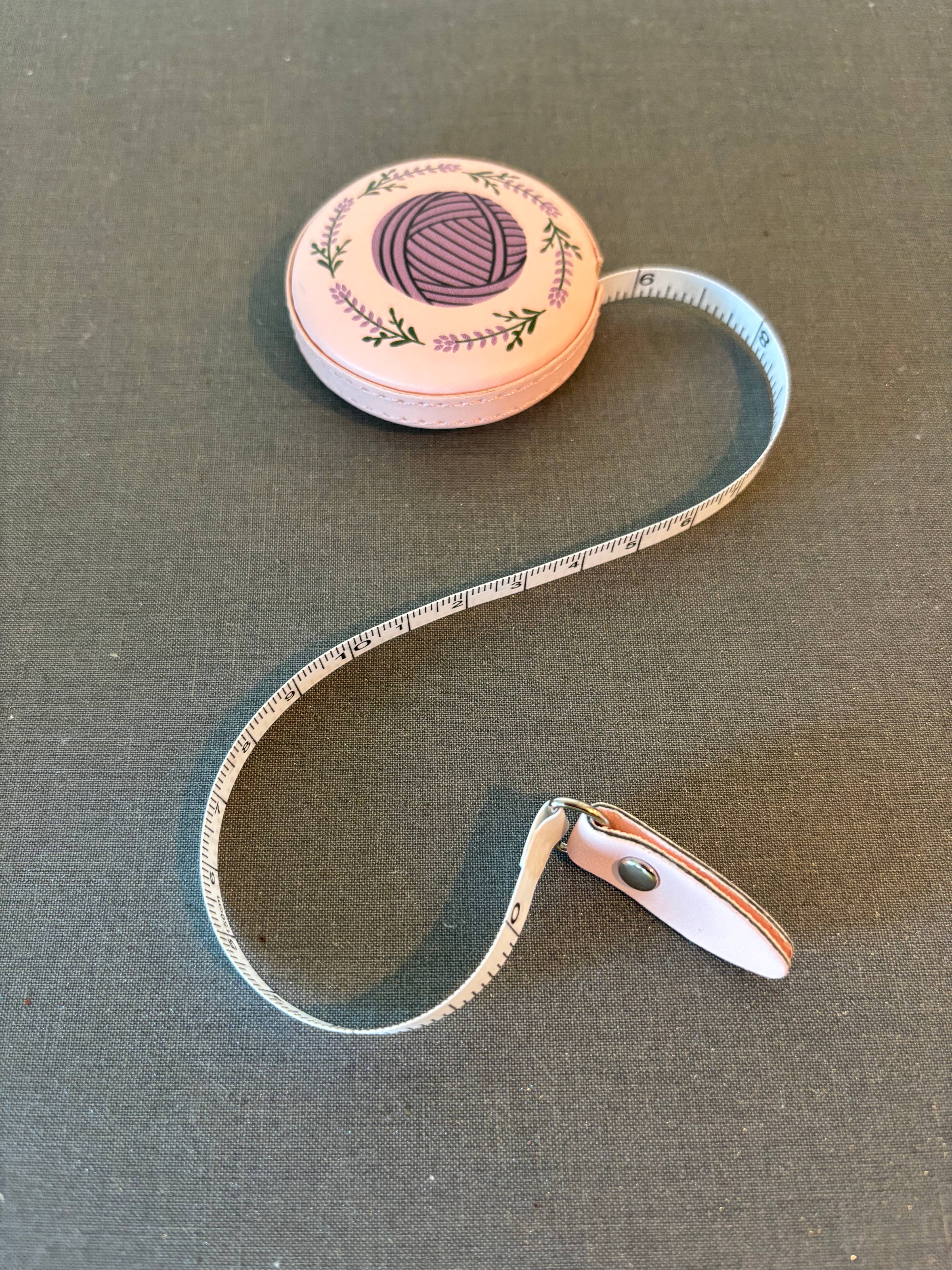 Tape Measure - Lavender Yarn Ball
