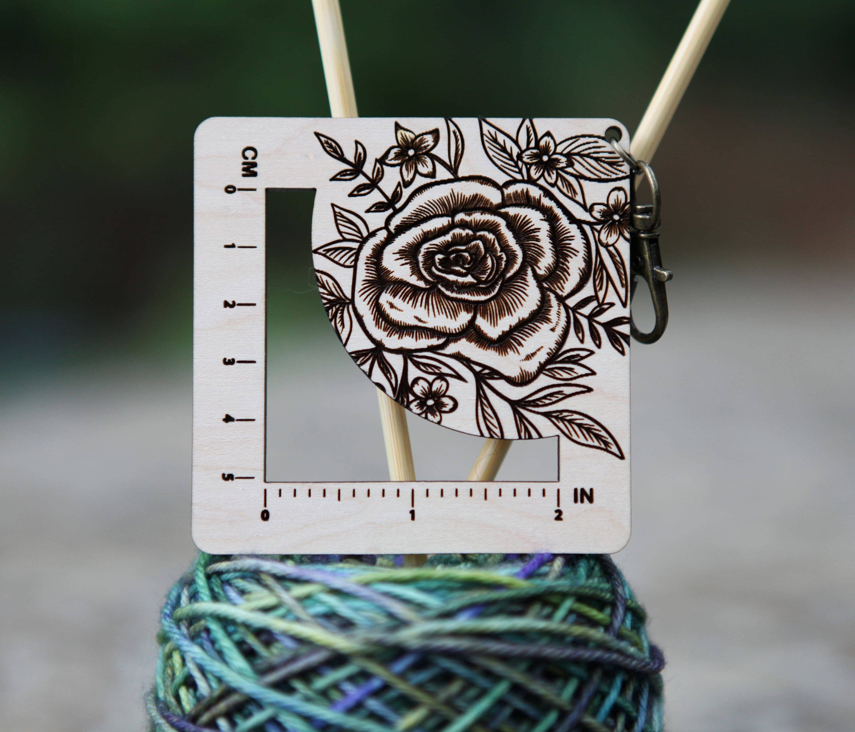 Gauge Ruler with Bronze Clasp