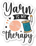 Yarn is My Therapy - Sticker