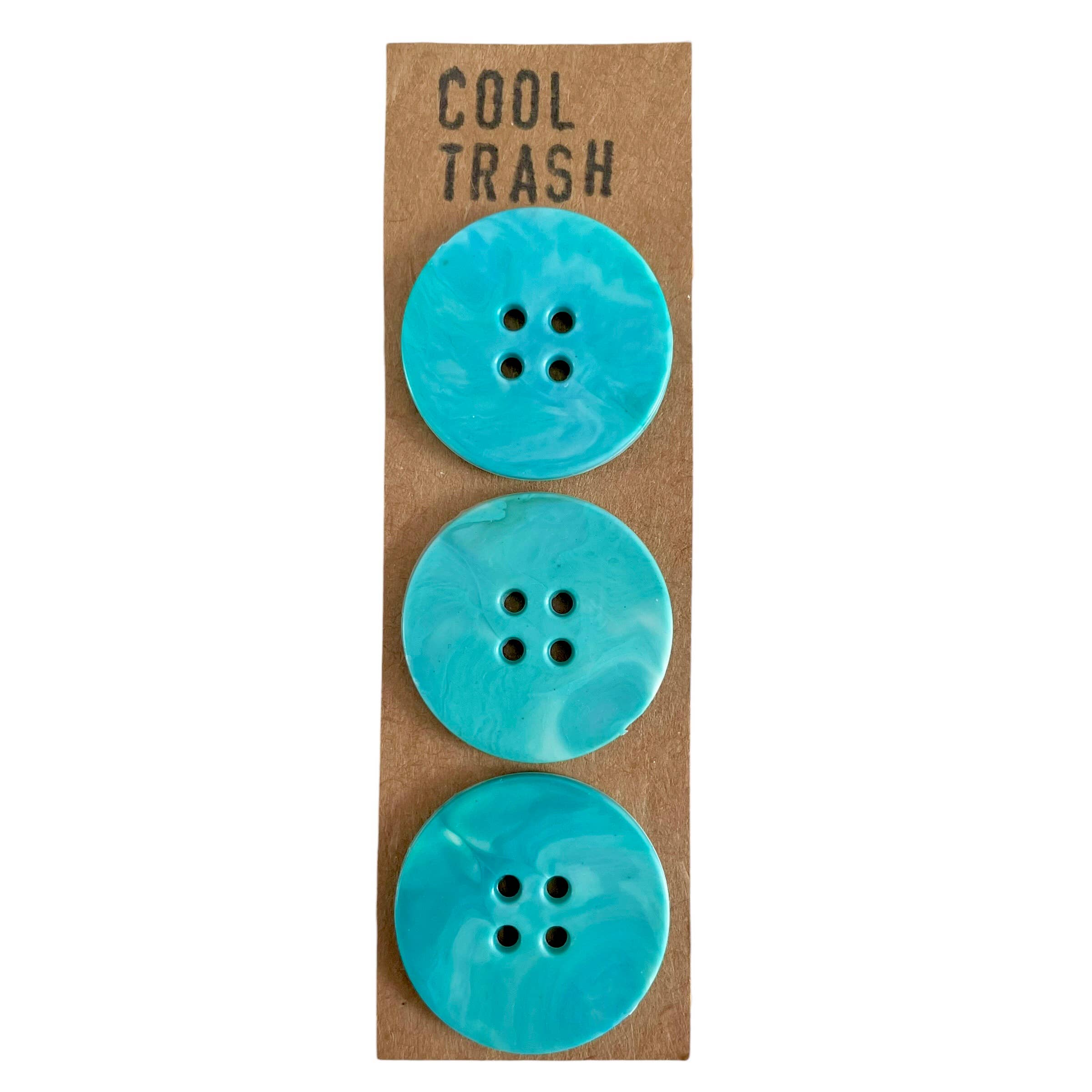 Recycled Plastic Buttons Set by Cool Trash