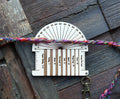 Yarn Wraps Per Inch (WPI) Ruler and Twist Angle Gauge