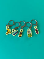 Stitch Markers - 90s Kid Icons Retro - Knitting and Crochet