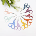Scissors - Embroidery Colorful Stork