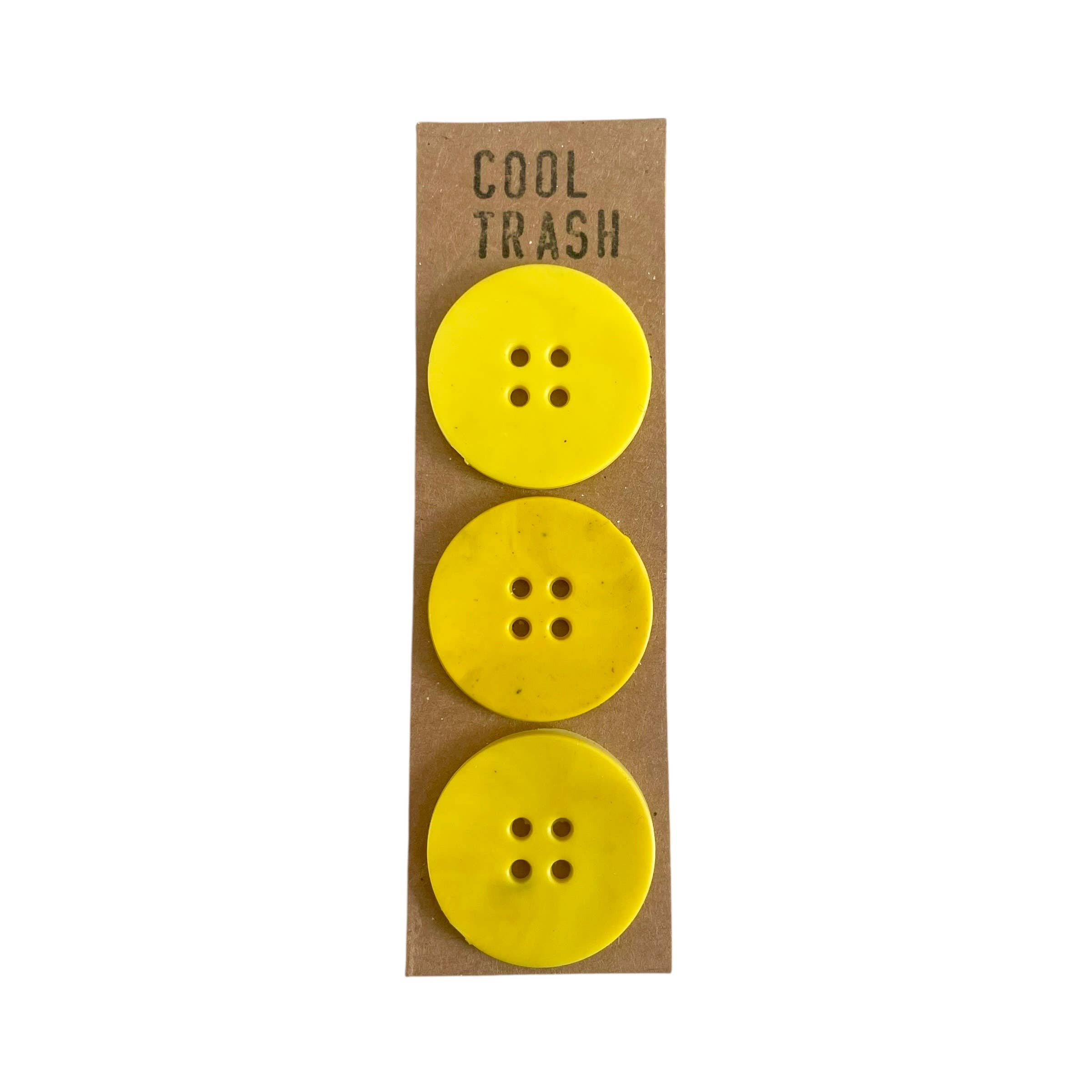 Recycled Plastic Buttons Set by Cool Trash